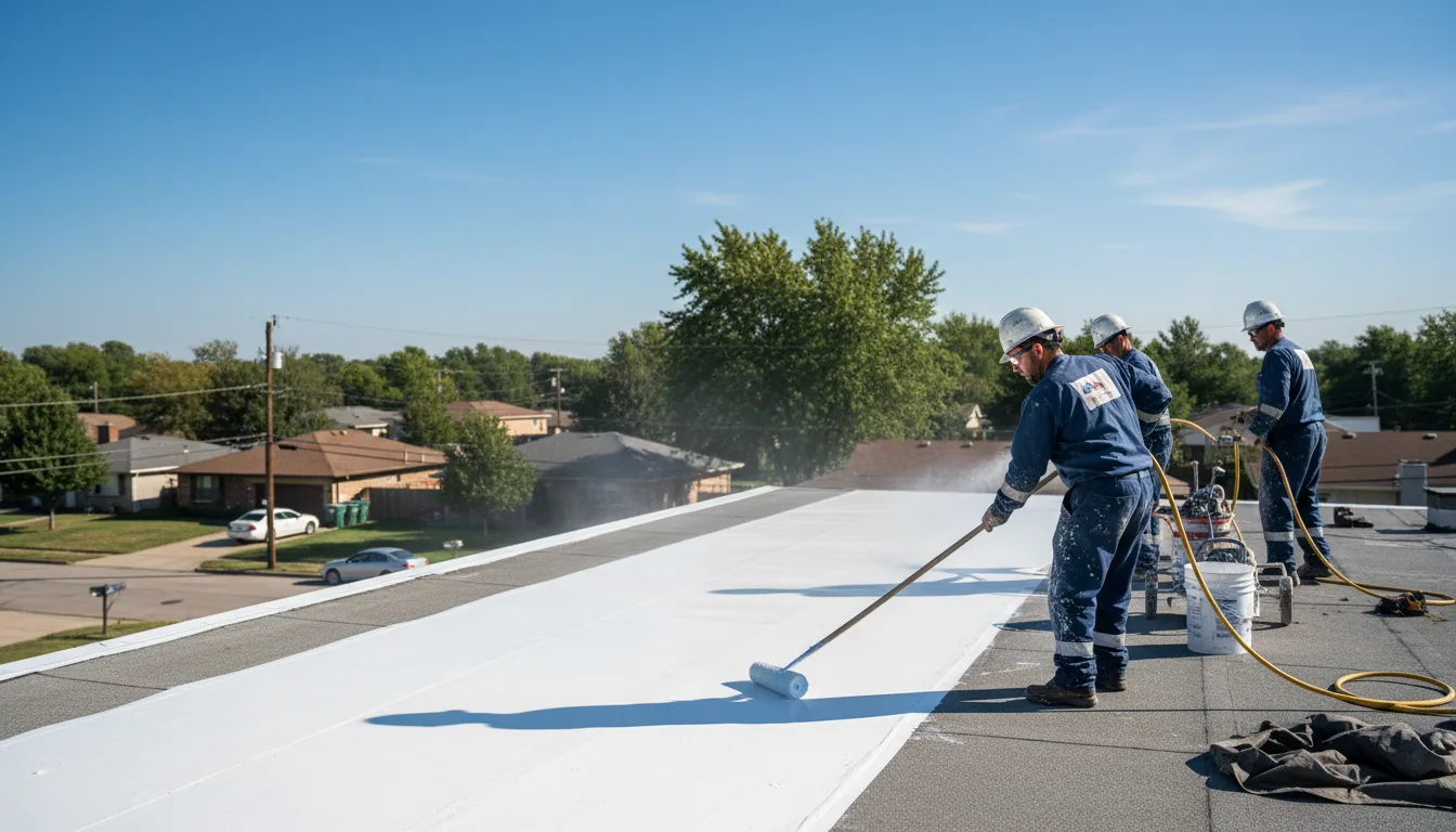 Commercial roof coating in Scott, MS near me